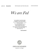 We Are Fed SAB choral sheet music cover